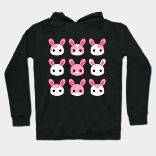 Cute Pink Bunnies Pack Hoodie